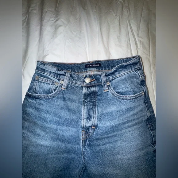 Lucky Brand Women's Straight Leg Blue Jeans - Picture 3 of 6